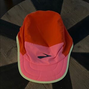 ❤️ 6 for 20 ❤️Brooks Lightweight Packable Hat Adjustable Cap Red Pink Neon